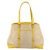 PRADA Tote Bag Canvas Beige Silber Auth 189498A - Ansicht 3