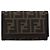 FENDI Cartera Bifold de Lona Zucca Negro Marrón Auth am11958V Castaño - vista 2
