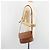 Borsa a Spalla Burberry in Pelle Marrone e Oro Auth ep14974 D'oro - vista 22