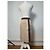 Gonna in seta vintage Balenciaga beige e marrone M - vista 15