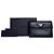 Vintage Prada Saffiano Leather Wallet Black Silver