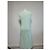 Céline Vintage Celine Viskose-Midikleid Hellmintgrün M Roh - Ansicht 13
