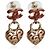 Gabrielle Orecchini Chanel CC Heart in smalto rosso e placcati oro 2009