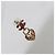 Gabrielle Orecchini Chanel CC Heart in smalto rosso e placcati oro 2009 - vista 5