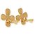 Gabrielle Orecchini Chanel 2001 Clover placcati oro - vista 3
