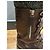 Botas de amarrar em couro marrom Chanel com punhos de tweed Cinza - vista 6