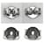 Pendientes Nest para mujer Loewe Plata Blanco  - vista 6