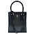 Mini borsa tote Prada con logo a triangolo per donna Nero