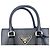 Mini borsa tote Prada con logo a triangolo per donna Nero - vista 9