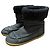 Stivali Chanel in pelle nera foderati in shearling Taglia 37 Nero