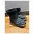 Stivali Chanel in pelle nera foderati in shearling Taglia 37 Nero - vista 2