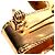 Spilla Chanel Coco Mark Cross Ribbon D'oro - vista 9