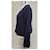 Autre Marque Karl Marc John Damen Hemdstrickpullover Größe 40/L simon Baumwolle marine weiß Marineblau  - Ansicht 3