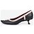 Escarpines Miu Miu SS99 con puntera de goma perforada y tacón kitten Negro - vista 5