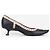 Escarpines Miu Miu SS99 con puntera de goma perforada y tacón kitten Negro - vista 6