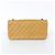 Chanel East West Classic Flap Clutch Quilted Caviar medium Beige - vista 2