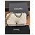 Bolsa Chanel 19 em pele de cordeiro branca com ferragens de dois tons Branco - vista 12