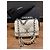 Bolsa Chanel 19 em pele de cordeiro branca com ferragens de dois tons Branco - vista 13
