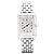Montre Jaeger Lecoultre, "Reverso", acier et diamants.