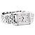 Montre Jaeger Lecoultre, "Reverso", acier et diamants. - vue 4