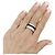 Anello Boucheron, "Quatre Black Edition Large", bianco, PVD e diamanti. - vista 7
