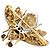 Autre Marque Spilla antica "Abeille", oro giallo, argento, zaffiro e diamanti. - vista 3