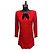 Mini abito in pizzo rosso Saint Laurent
