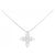 Autre Marque Collana a fiore in platino e diamanti Argento