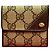Monedero de cuero Gucci Castaño