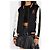 Chaqueta Souvenir reversible Coach de satén Negro Blanco - vista 5