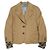 Autre Marque Giacca con inserti in lana e cashmere kolor Marrone Cammello