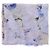 Faliero Sarti Blauer Schal mit Vogelprint - Ansicht 2