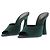 Saint Laurent Sandali con tacco in seta "Suite" Verde