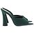 Saint Laurent Sandali con tacco in seta "Suite" Verde - vista 2
