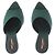 Saint Laurent Sandali con tacco in seta "Suite" Verde - vista 6