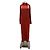 Vestido maxi de seda rojo Nanushka Roja