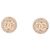 Chanel Orecchini a perno Coco Mark F19C in oro e rosa D'oro
