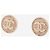 Chanel Orecchini a perno Coco Mark F19C in oro e rosa D'oro - vista 3