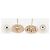 Chanel Orecchini a perno Coco Mark F19C in oro e rosa D'oro - vista 4