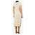 Autre Marque Midikleid aus cremefarbenem Frottee - Größe UK 10 - Ansicht 2