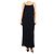 Autre Marque Vestido midi de rede azul-marinho - tamanho L Azul marinho