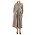 Weekend Max Mara Vestido midi de cuadros marrones con cinturón - talla UK 8 Castaño