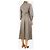 Weekend Max Mara Vestido midi de cuadros marrones con cinturón - talla UK 8 Castaño - vista 2