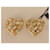 Boucles d'oreilles Yves Saint Laurent Robert Goossens Cristaux Dorées Blanc  - vue 7