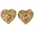 Boucles d'oreilles Yves Saint Laurent Robert Goossens Cristaux Dorées Blanc  - vue 1