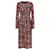 Sheath-Kleid mit Wild Rose Druck von Dolce & Gabbana Schwarz Pink  - Ansicht 1