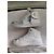 Autre Marque Baron Papillon Sneakers Alte in Pelle Bianca e Blu Bianco - vista 2
