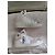 Autre Marque Baron Papillon Sneakers Alte in Pelle Bianca e Blu Bianco - vista 3