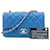 Timeless Chanel Classic Flap Mini Rectangular Cordero Azul Gold hardware