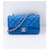 Timeless Chanel Classic Flap Mini Rectangular Cordero Azul Gold hardware - vista 3
